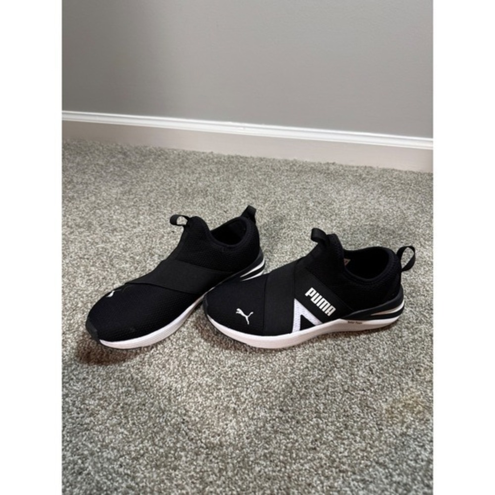 Puma Better Foam Prowl Slip-On Womens Training Shoes Black White Sz US 7.5